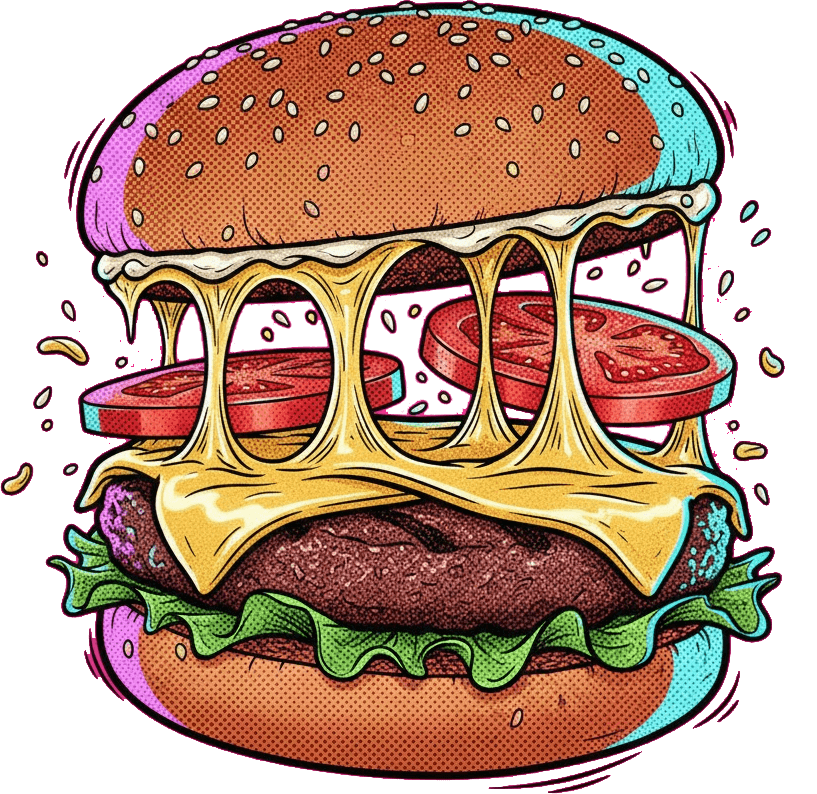 Marketingburger illustration